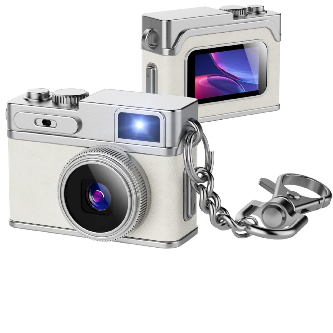 Mini Digital Camera 1080P HD Tiny Retro Keychain…
