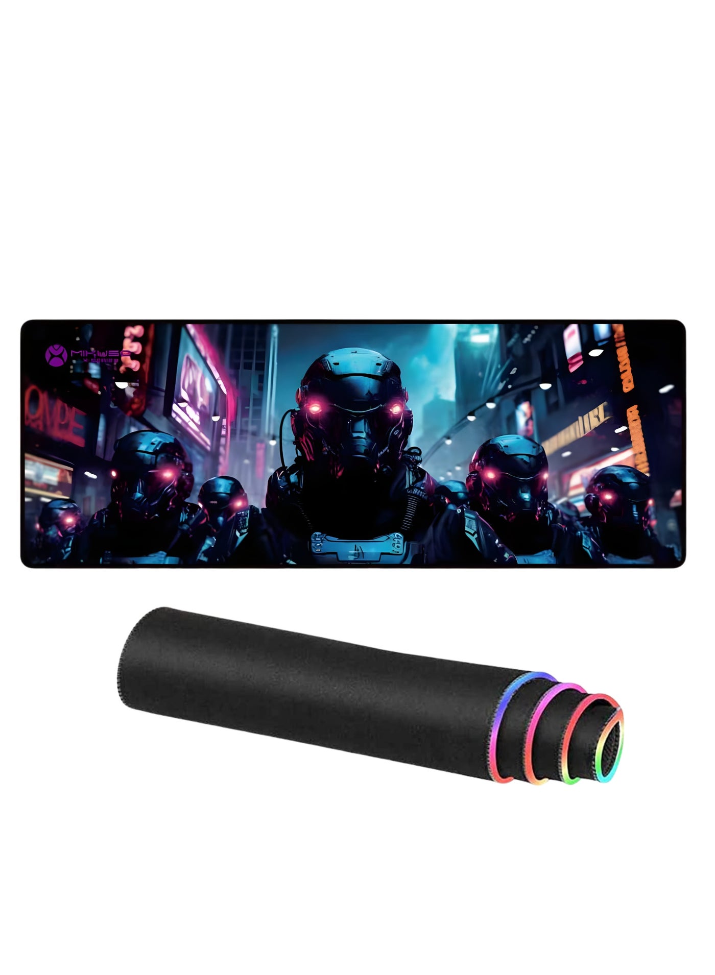 Compare Mikuso Large Extended Mouse Pad Desk Mat – NonSlip Rubber Base, Smooth Cloth Surface Gaming Mouse Pad for Keyboard & Mouse, Office Desk Pad for PC & Computer 3D Design at KSA Price