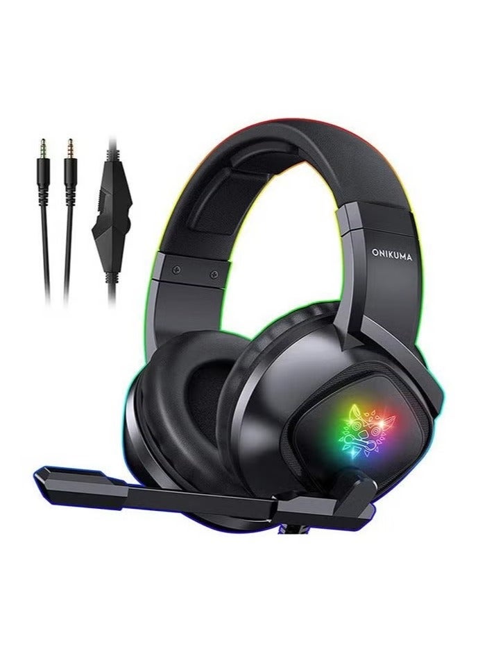Compare K19 Gaming Wired Headset with Microphone – HighQuality Sound, NoiseCanceling, Compatible with PS4, PS5, Xbox One, Xbox Series XS, Nintendo Switch, and PC – Comfortable OverEar Design at KSA Price
