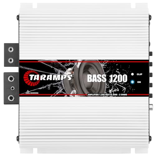 Compare Taramps Bass 1200 2 Ohms Monoblock Amplifier 1200 Watts Rms 1 Channel 14.4VDC Out Power Full Range Great for SubBass RCA Input Smart Cooler Car Audio at KSA Price
