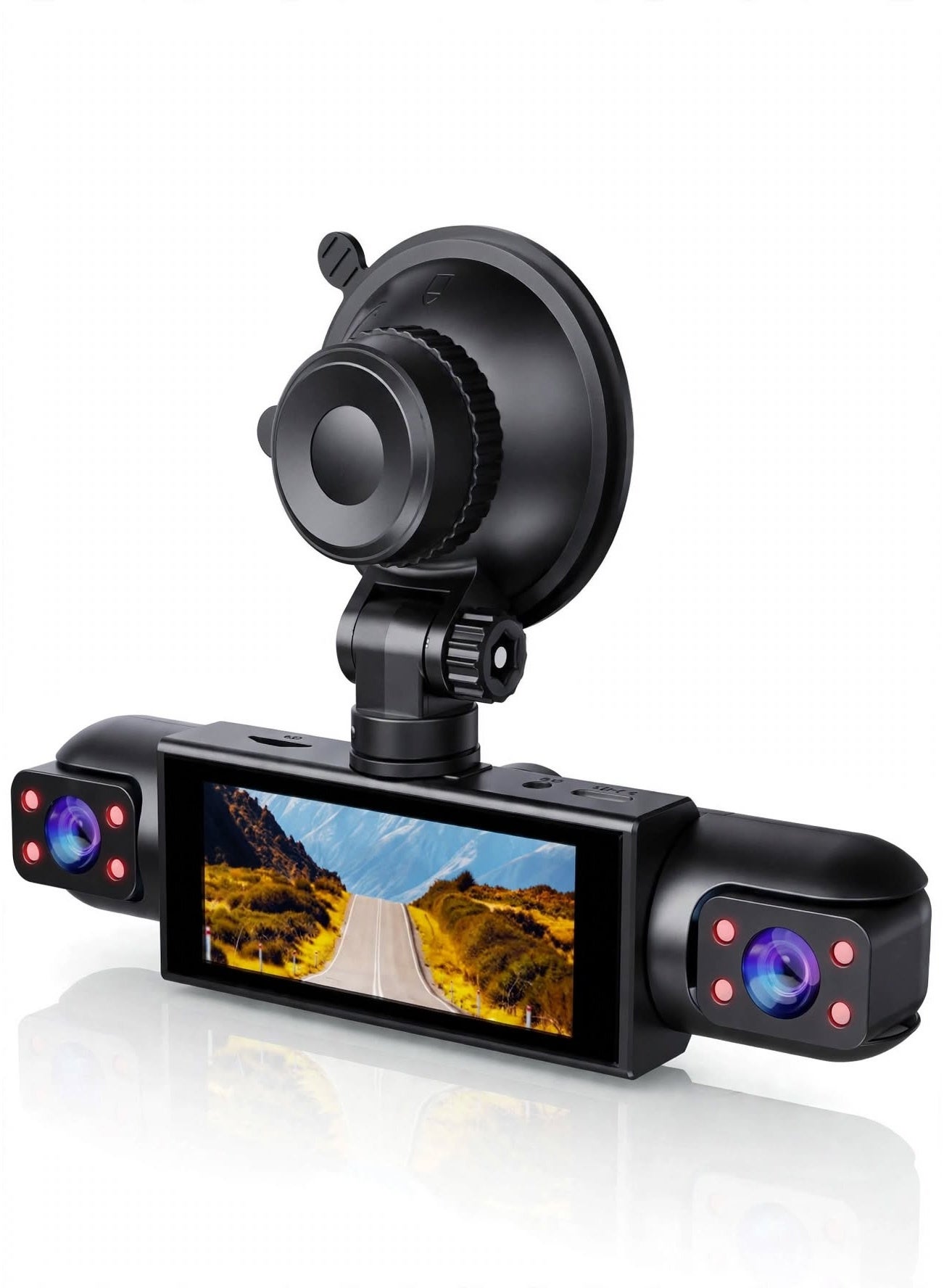 360° Quad Camera Dash Cam, 1080P Full HD 4 Channel…