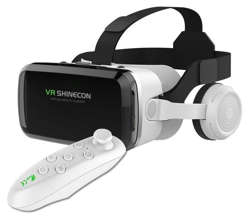 Compare VR SHINECON Thousand Magic Mirror, VR Glasses, G04BS Bluetooth Headset Version, 3D Virtual Reality Helmet Smartphone + Y1 Joystick at KSA Price