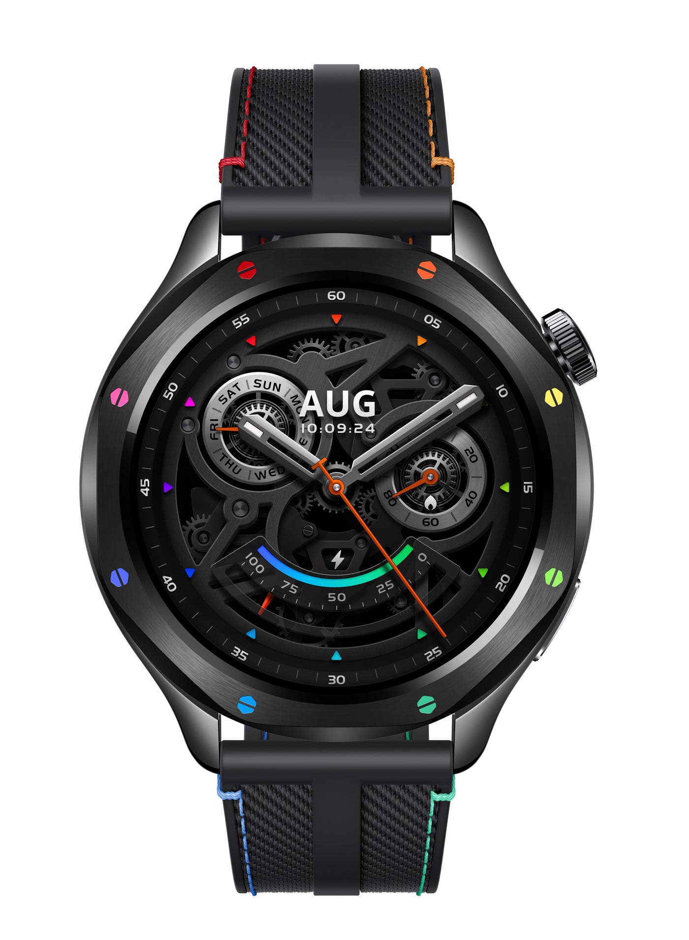 Compare Watch S4 Smartwatch 1.43inch AMOLED Display, Long Battery Life, Bluetooth Calling, Noise Reduction, Advanced Health Detection, 15 Days Battery Life  Rainbow at KSA Price
