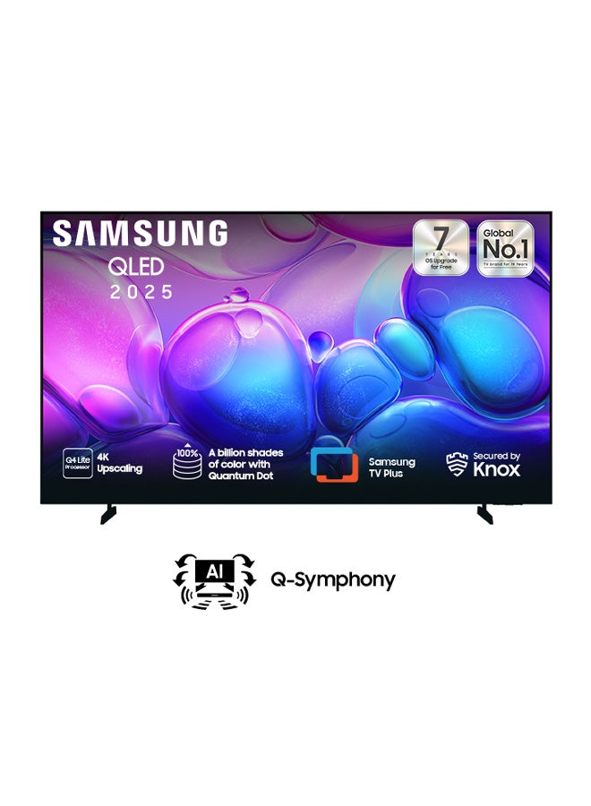 Compare 55Inch Q6F QLED 4K Smart TV 2025 Model  UAE Version | 100% Color Volume & Quantum HDR, HDR10+ | Tizen OS Knox Security | OTS Lite Gaming | Q4 Lite Processor, Motion Xcelerator, UHD Micro Dimming | Meta at KSA Price
