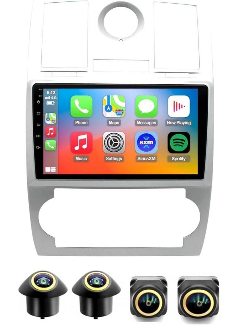 Compare Android Car Stereo for Chrysler 300 20052010 4GB RAM 64GB ROM Support Carplay, MLink WiFi BT, Radio GPS, 9 Inch IPS.QLED Screen with 360D Camera Included at KSA Price
