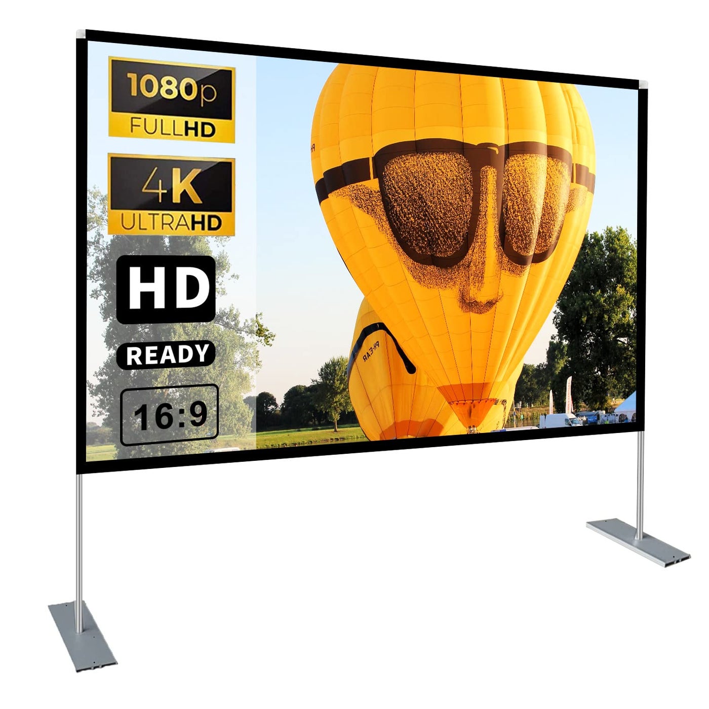 Projector Screen with Stand 100 inch 16:9 HD…