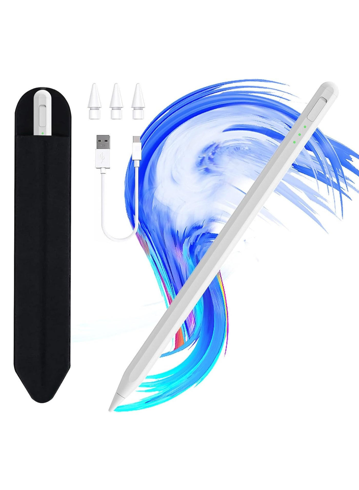 Compare Stylus Pen for iPad, 13 mins Fast Charging Apple iPad Pencil with Palm Rejection, Tilt Sensitivity, Work for 20182023 iPad Air 345, iPad Mini 56, iPad 678910, iPad Pro 11 at KSA Price