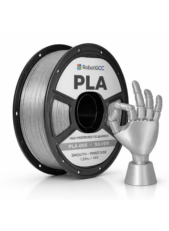 RobotGCC PLA Silver 3D Printer Filament 1.75mm…