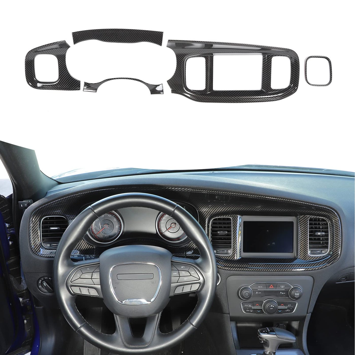 Linskip Dash Board Trim Compatible with Dodge Charger…