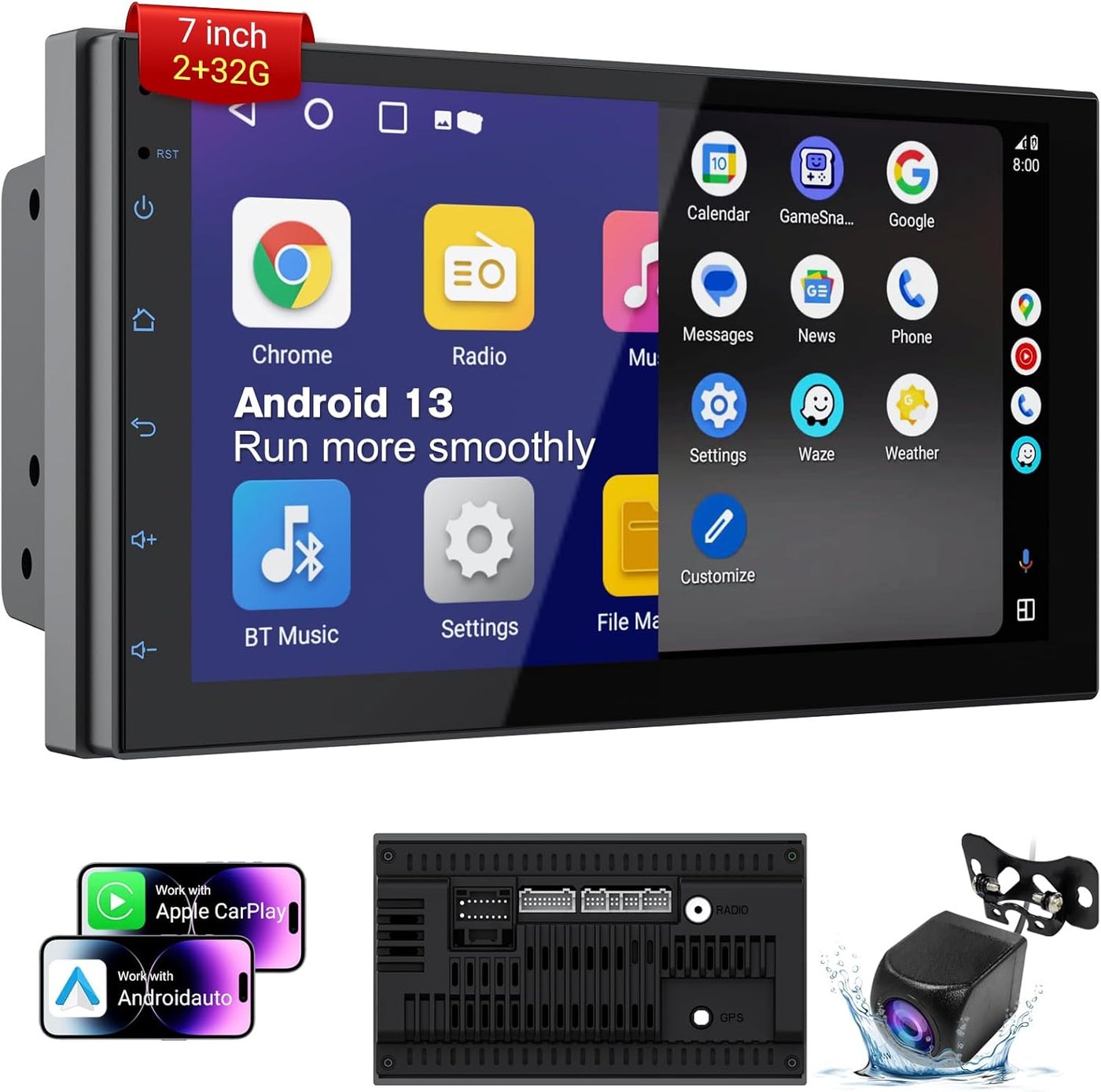 Haudio 7-inch Android Universal Double Din Car…