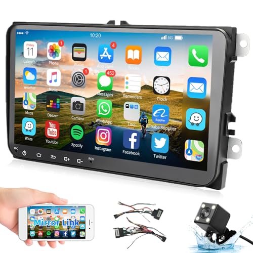 podofo Car Stereo GPS Navigation Head Unit 9…