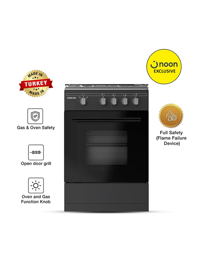 50x50cm Full Safety 4 Burner Gas Cooker, Oven…