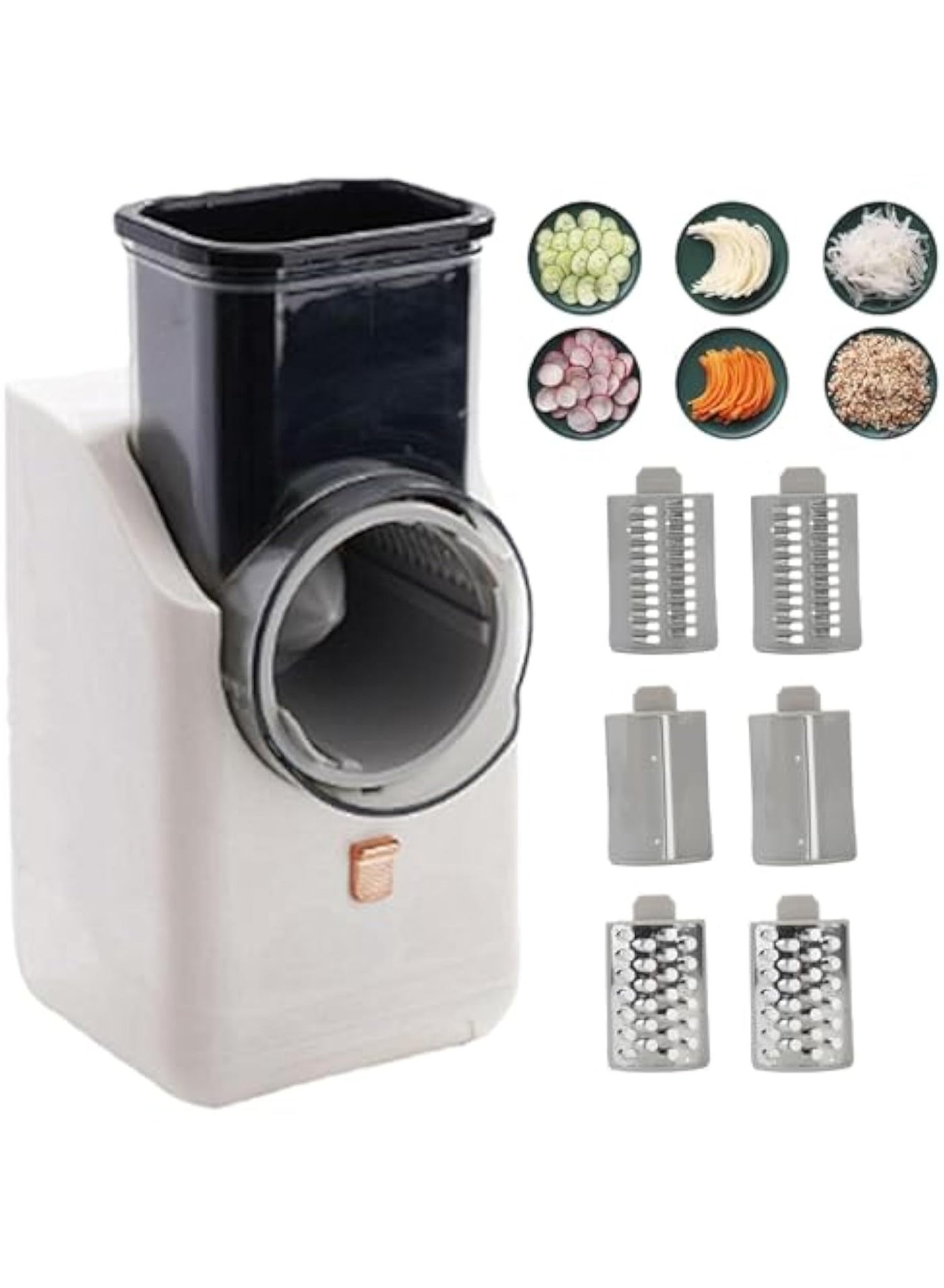 Electric Cheese Grater with 6 Blades, Automatic…