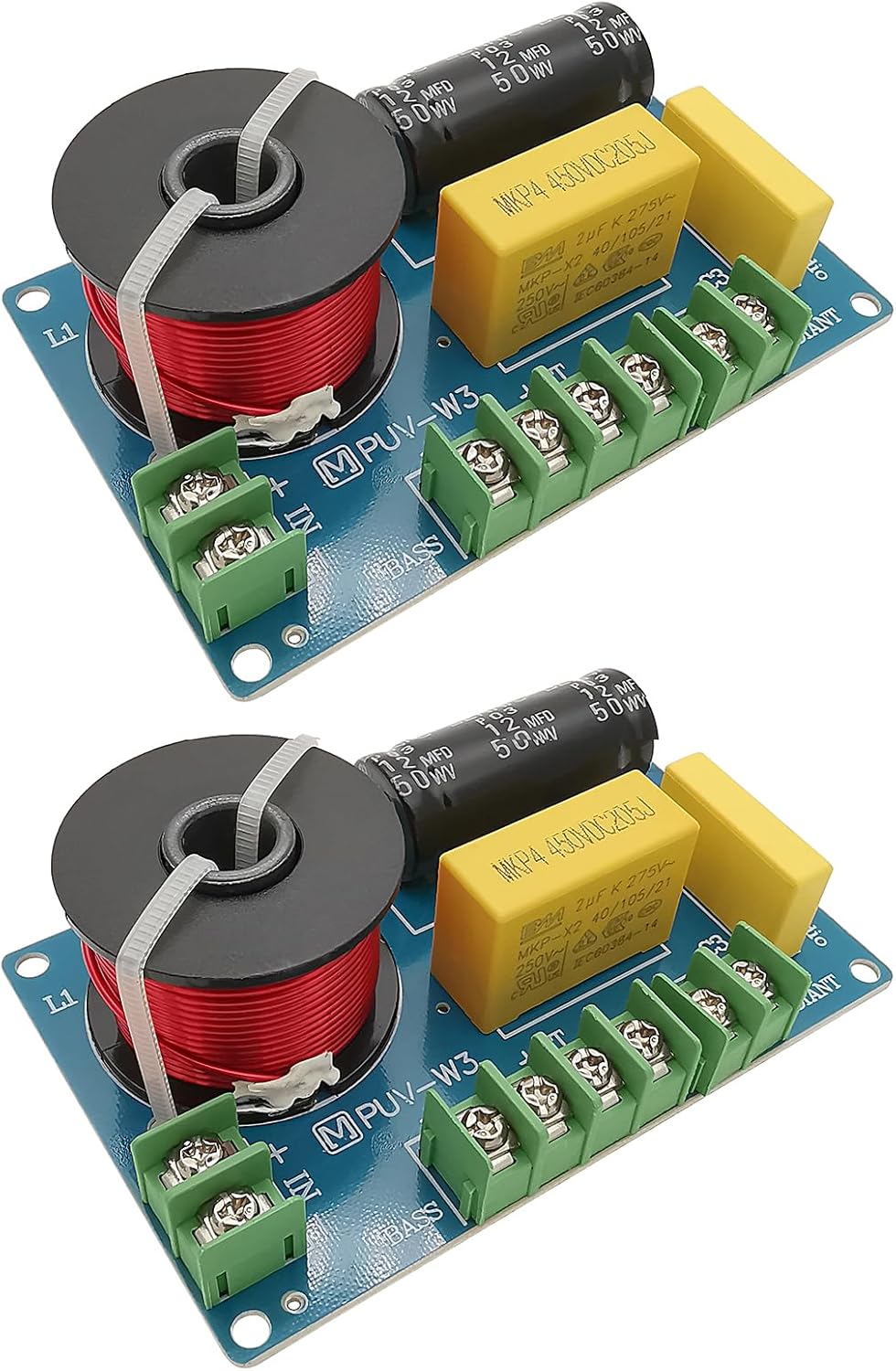 Compare HiQltyla 3 Way Speaker Crossover, PUVW3 200W Passive Crossover for HiFi Home Audio 4 to 8 Ohm at KSA Price
