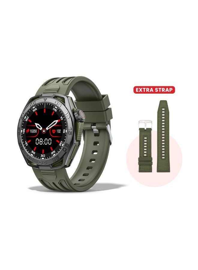 Compare TELUX VITAL Smart Calling Watch with 1.43” AMOLED Display & AI Voice Assistant, Heart Rate & BP Monitoring, Sleep Tracking, 100+ Modes, IP68 Waterproof, 10Day Battery, Android & iOS Ap Green at KSA Price