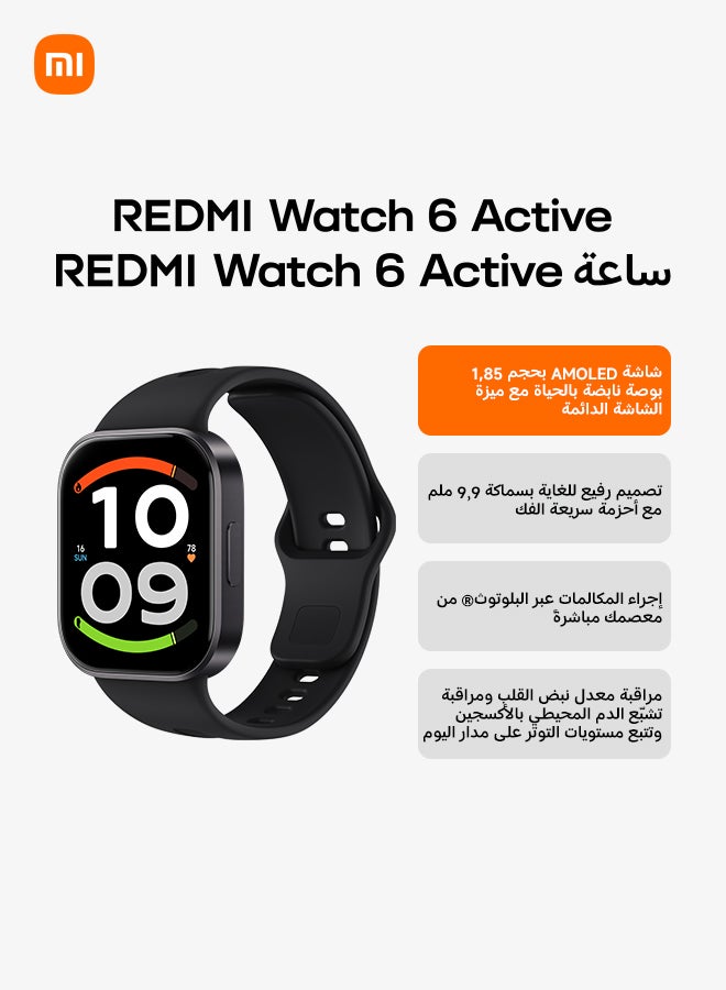 REDMI Watch 6 Active Midnight Black High-Definition…