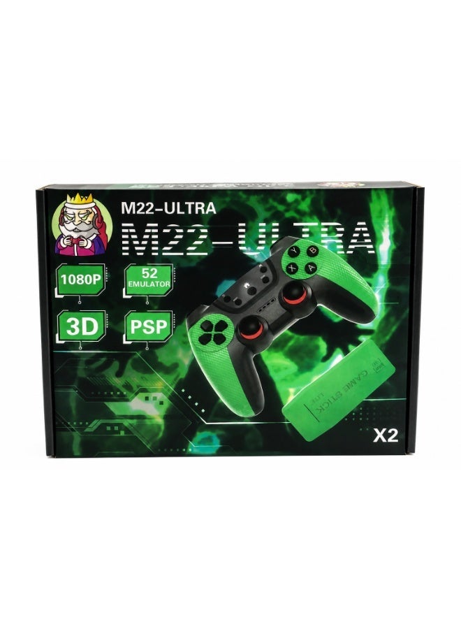 Compare M22 Ultra 24G Wireless Game Stick Lite Retro Video Game Console 1080P HD 3D Graphic 52 Emulator PSP Games Dual Wireless Controller Gamepad Pack Of 2 at KSA Price