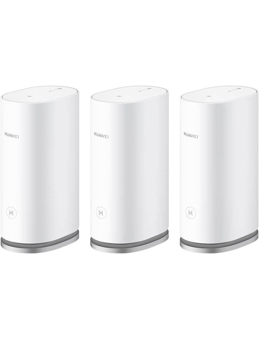 Compare WiFi Mesh 3 AX3000  Whole Home Mesh WiFi System, Seamless & Speedy, Up to 3000Mbps, Connect 250+ Devices, UltraFast Connection in MedLarge Homes Pack of 3 WS8100 White at KSA Price