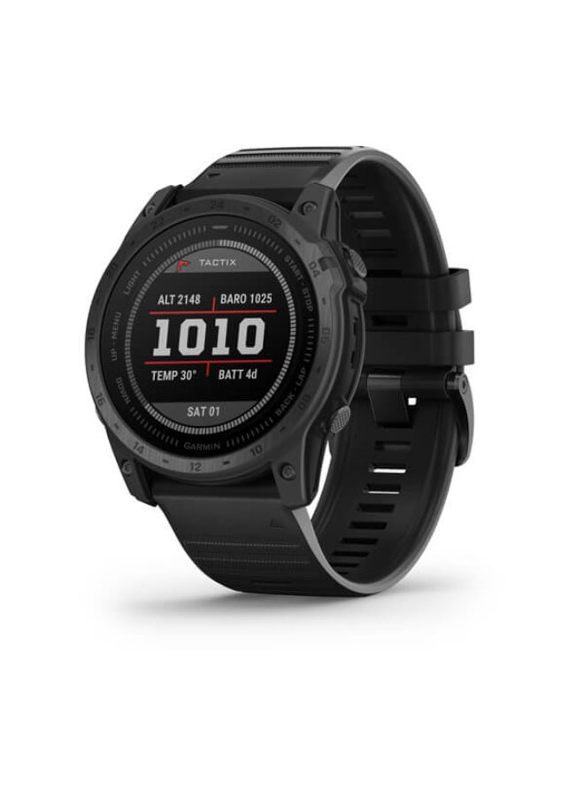 Compare Tactix 7 – Standard Edition  51 Mm  Up To 28 Days Of Battery Life  1.4 Inch Sunlight Visible Display, Scratch Resistant, Sapphire, Heart Rate Monitor, Stress Tracking, BuiltIn Gnss And Sports App, Built In Led Flashlight, Ios And Android Compatible Black at KSA Price