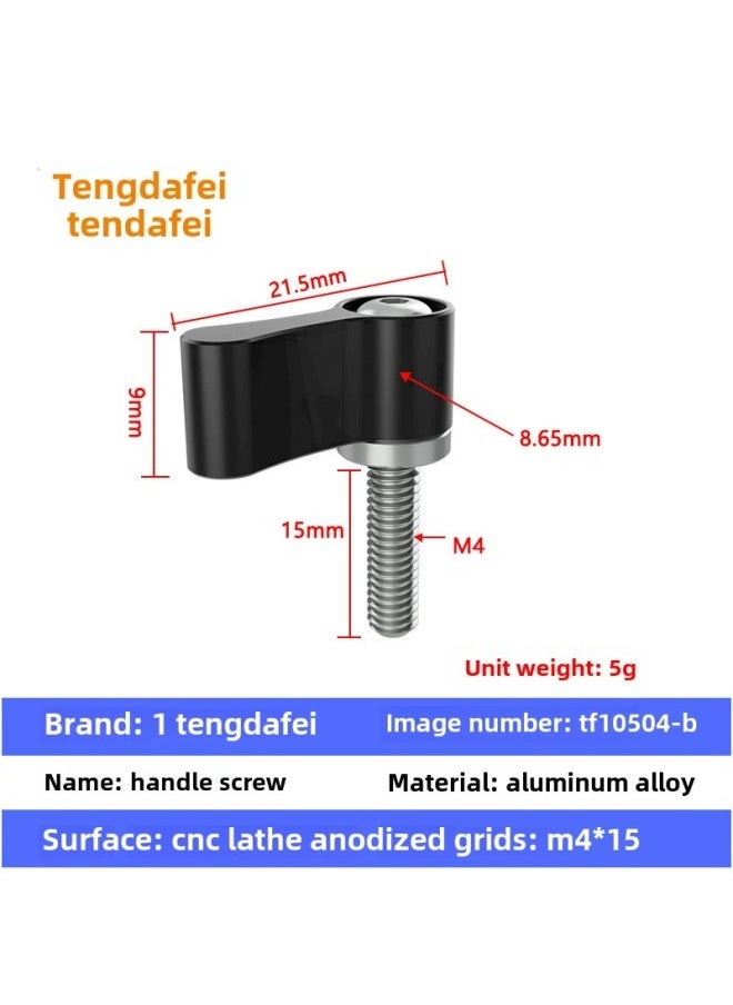Compare M4M5M6 Aluminum Alloy Lshaped Handle Stabilizer Rabbit Cage Screw Sports Camera Adjustable Angle Hand ScrewColor:TF10504B?M4*15? at KSA Price