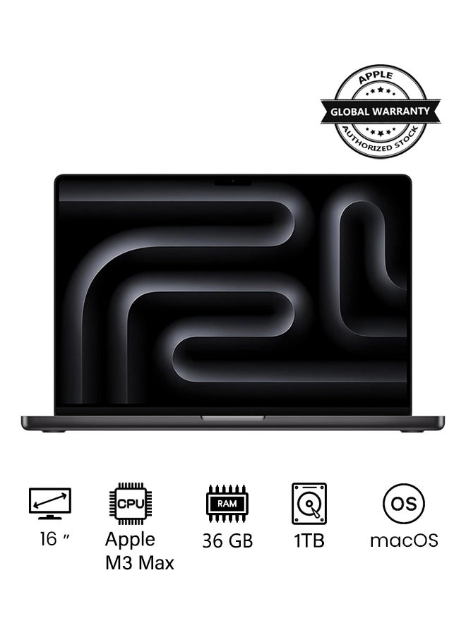 Compare 2023 Newest MacBook Pro MRW33 Laptop M3 Max chip with 14‑core CPU, 30‑core GPU: 16.2inch Liquid Retina XDR Display, 36GB Unified Memory, 1TB SSD Storage And Works with iPhoneiPadInternational version English Space Black at KSA Price