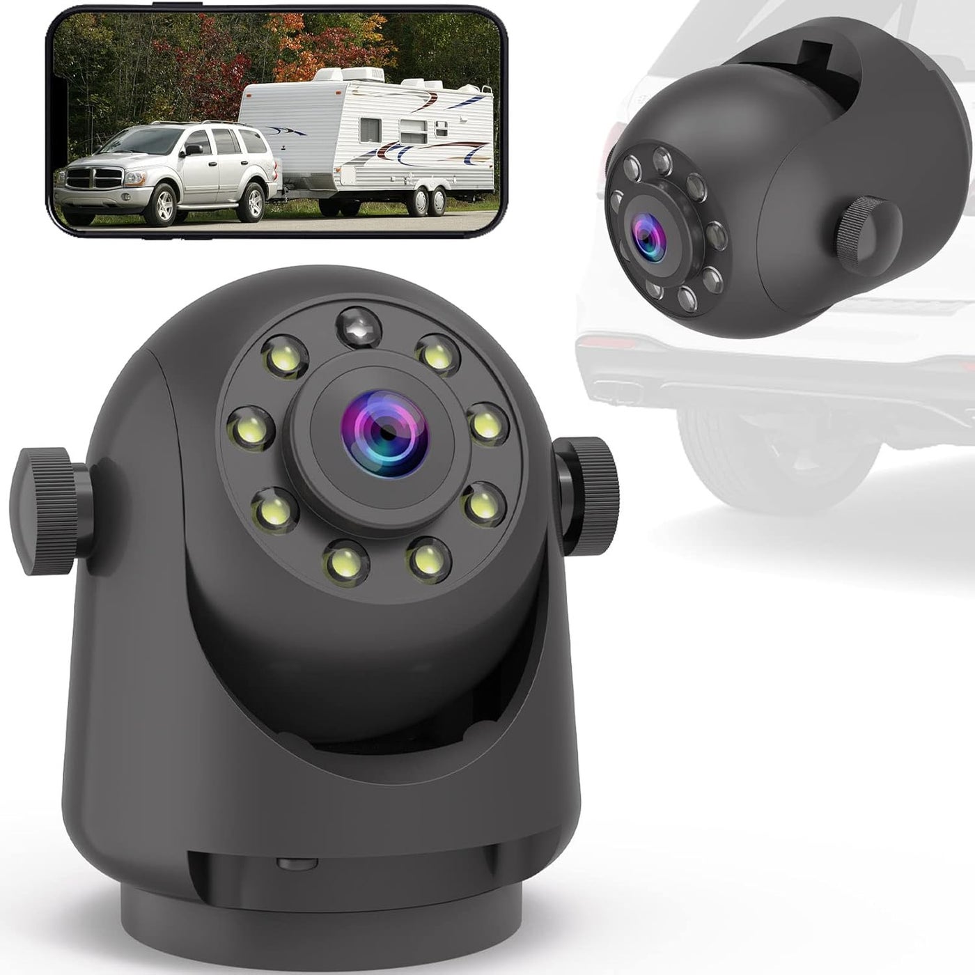 Compare YEOIZO Wireless Magnetic Backup Camera for TrailersRVCamper  WiFi Rechargeable HD Night Vision at KSA Price