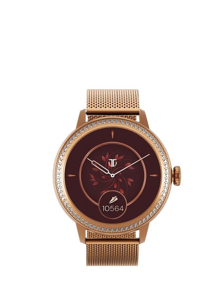 Valerie Women's Smart Watch 1.2' Amoled Round SS…