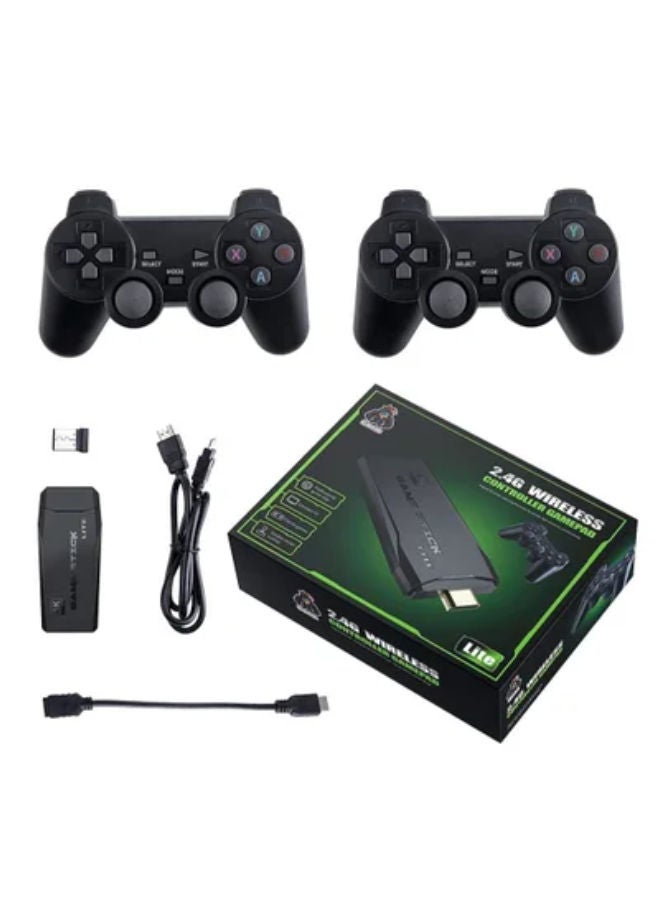 Compare 2.4G Wireless Controller Gamepad Console Stick Plug and Play Video Game Stick with 10000+ Games 9 Classic Emulators 4K High Definition HDMI Output for TV with Dual 2.4G Wireless Controllers  64GB at KSA Price