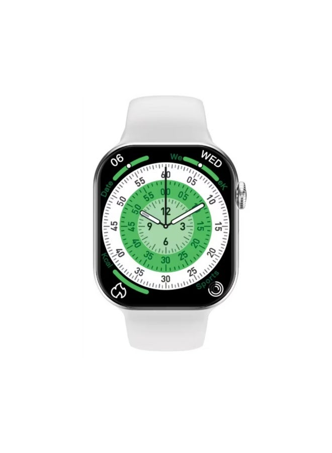 Compare Communicate 42mm Smartwatch, 1.85” AMOLED Display, 190mAh Battery, 1GB Flash Storage, IP68 Waterproof, Bluetooth 3.0+5.4, Wireless Charging, AlwaysOn Display, 500+ Watch Faces, 2–3 Days Use, 10Day Standby Silver at KSA Price