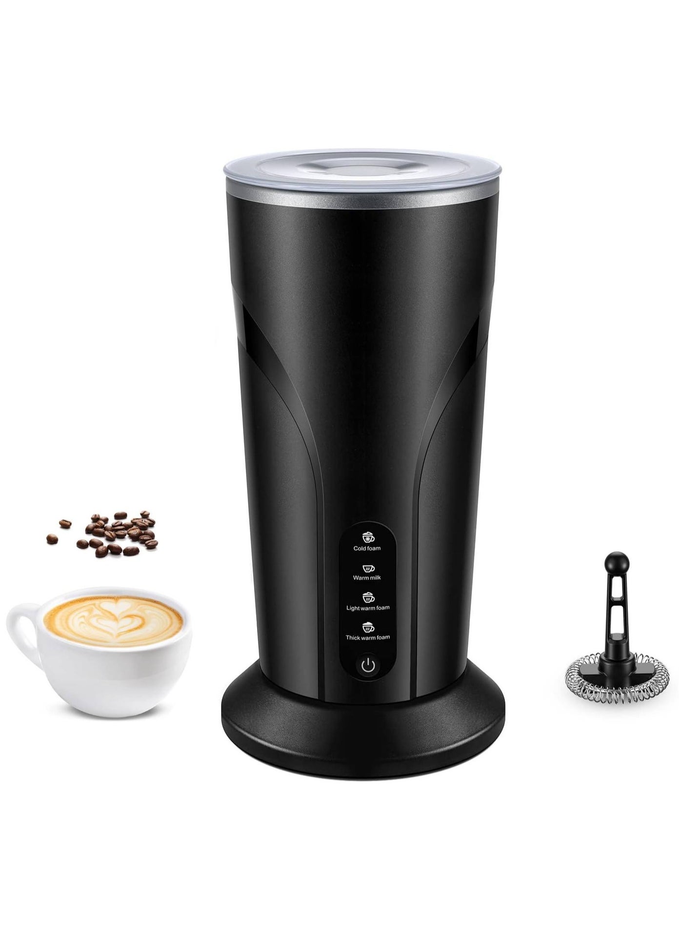 Electric Milk Frother 4 in 1 with 30 Minutes…