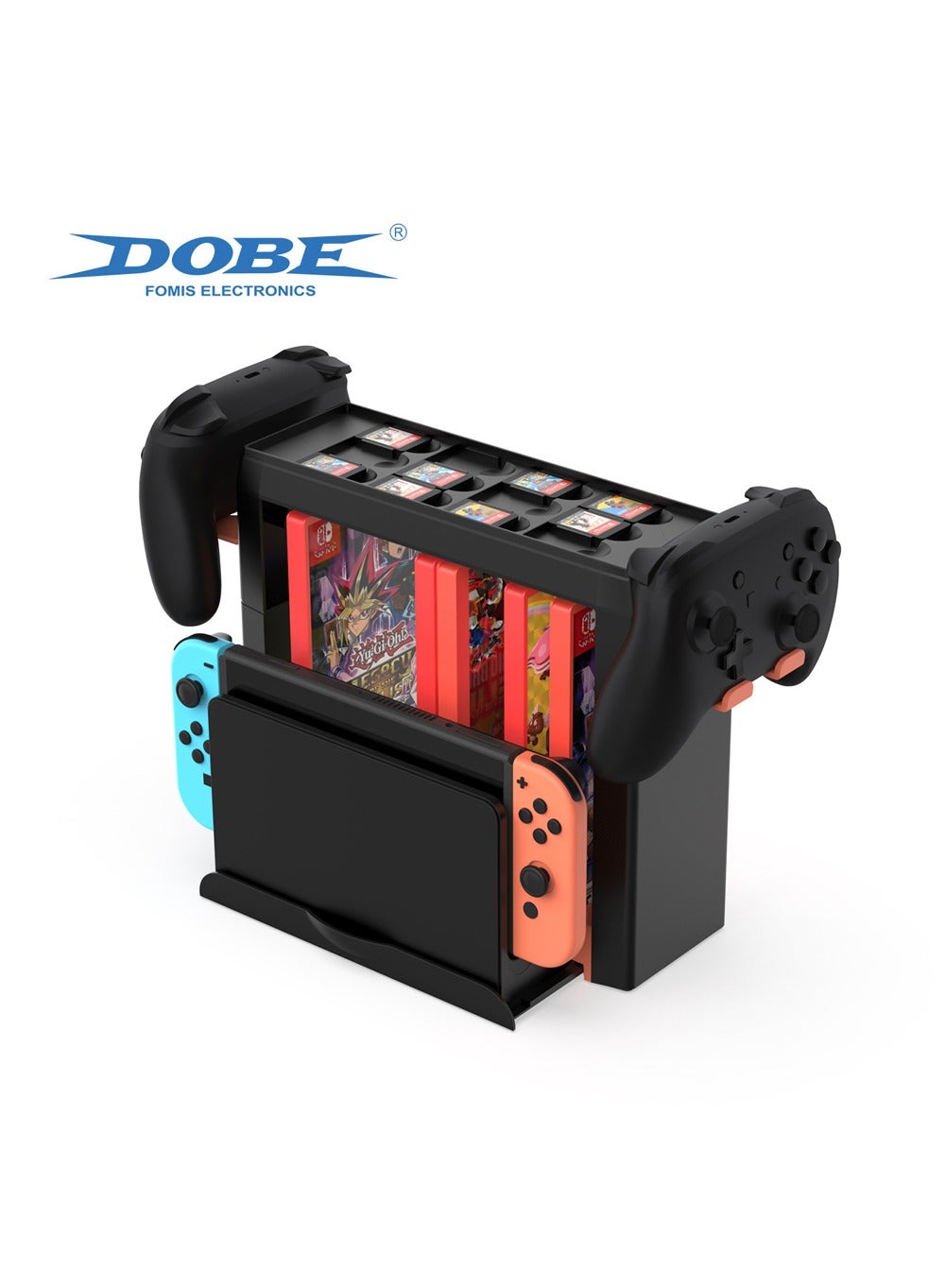 Switch Game Card Box Storage Stand with Controller…
