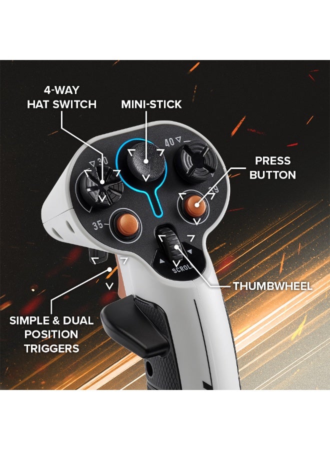 Compare SolR2 HOSAS, Hall Effect Technology for UltraPrecise Gaming, 44 buttons Ideal for Space Flight Simulation compatible with PC at KSA Price