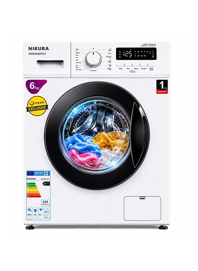 6KG 1000 RPM Front Load Washing Machine with…