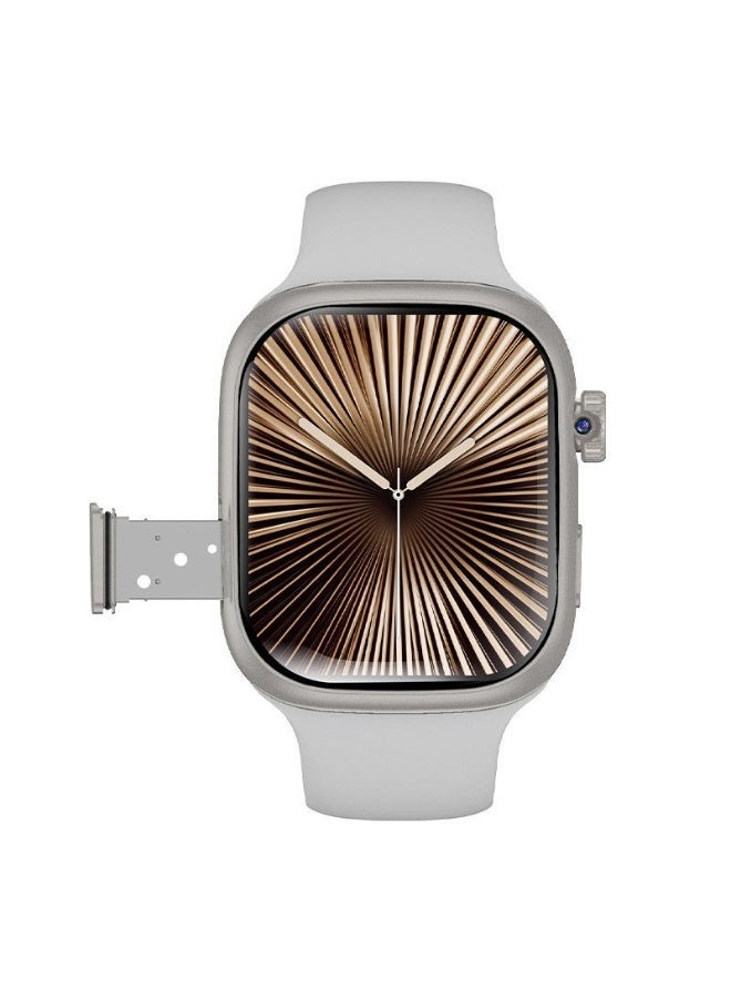 Compare Smartbarry  Smartwatch SM402– 2.2inch Super AMOLED Display, 4G SIM Support & Video Calling – Ramadan Special Edition – Includes 2 Pairs of Straps & Wireless Charger – Multicolour at KSA Price