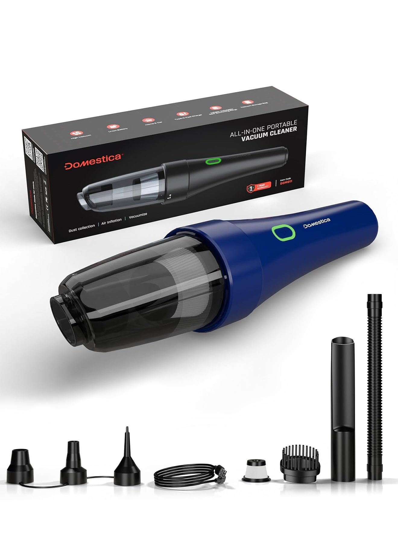 4 in 1 Cordless Car Vacuum Cleaner with…