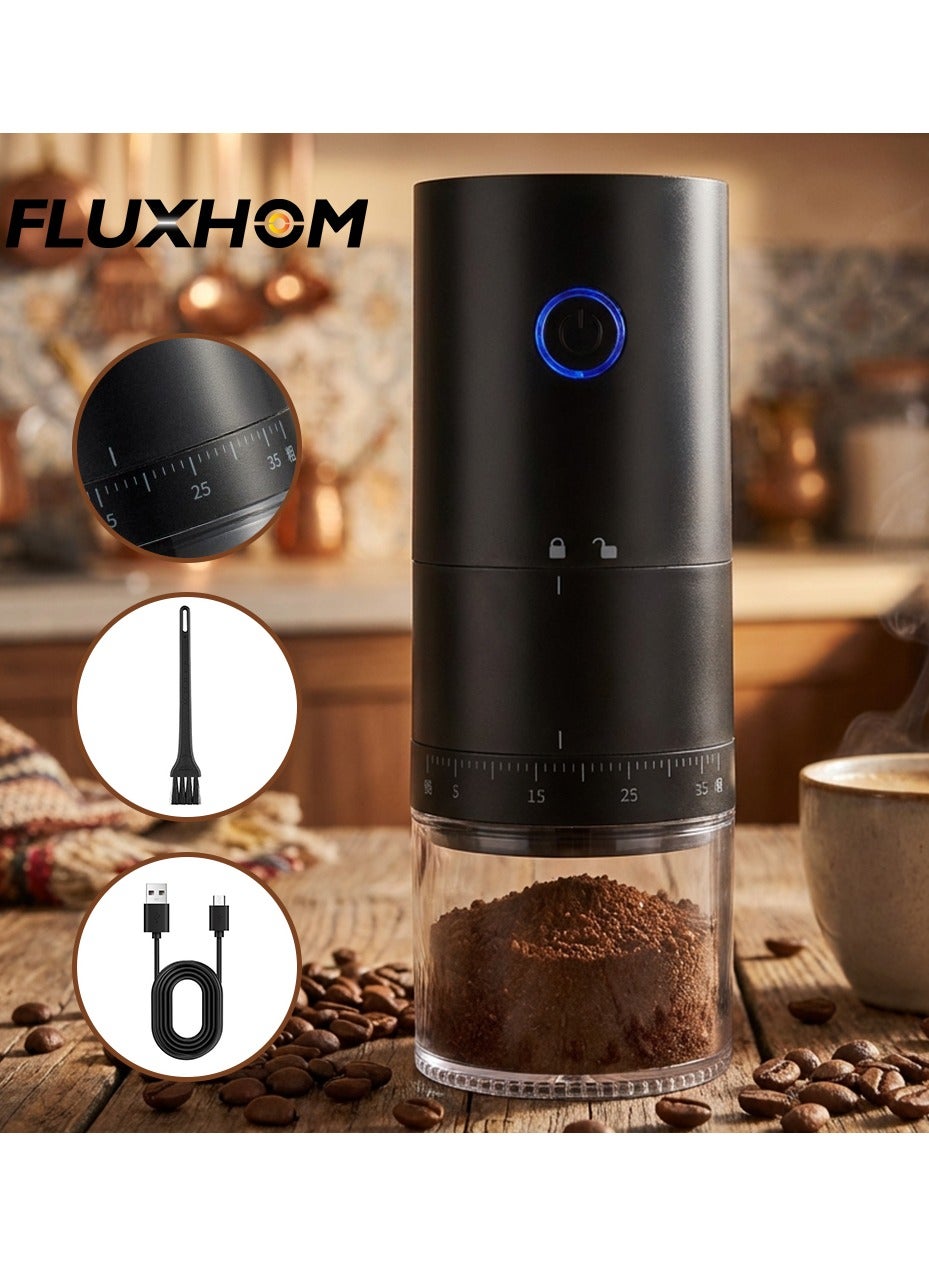 Portable Electric Coffee Grinder, Rechargeable Burr…