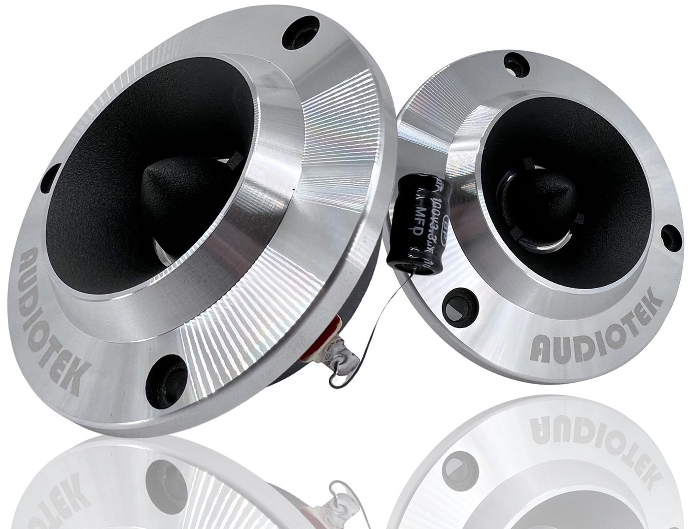 Compare Audiotek ATW440P Car Vehicle 500 Watts 175 Titanium Super Tweeter Pair at KSA Price