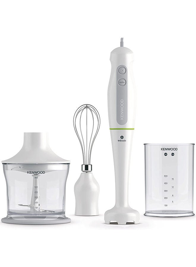 Compare Hand Blender, 0.5L Chopper, 0.5L Beaker, Turbo Function, Whisk, Triblade Technology, HDP104WG White at KSA Price