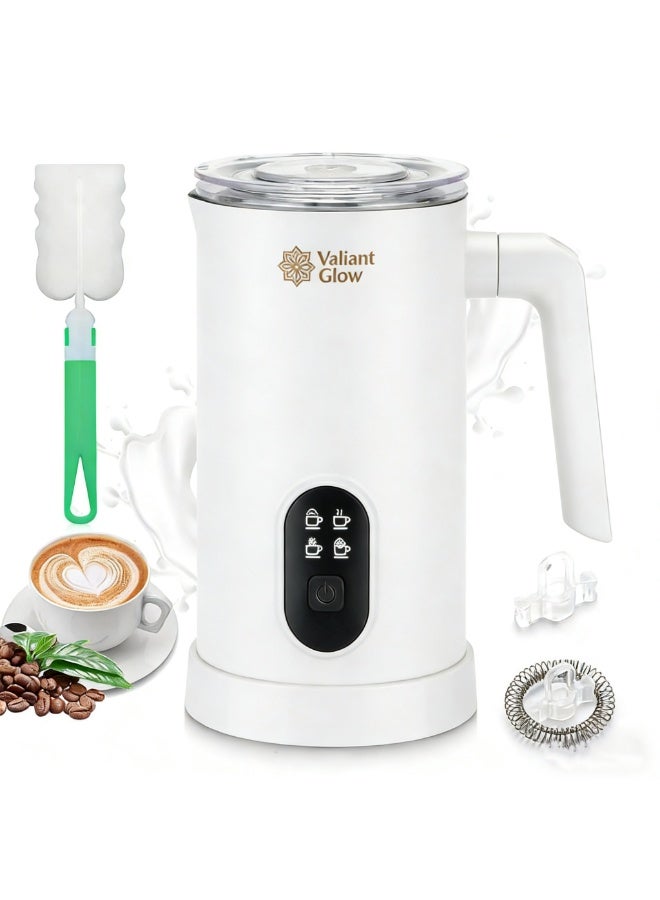 Milk Frother, 4-in-1 Electric Milk Steamer, 4 Milk…
