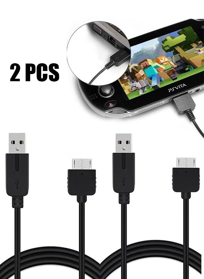Compare 2 Pcs 3.9ft PS Vita Charger Cable, 2 in 1 USB Data & Power Charger Cord Replacement for Playstation Vita 1000 at KSA Price