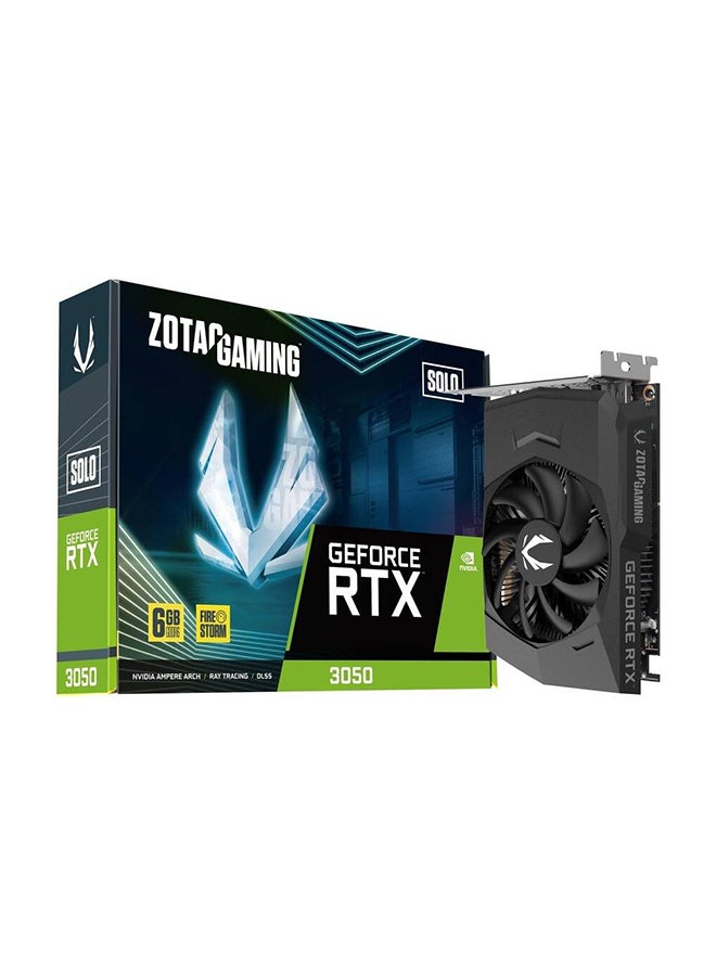 Compare Gaming GeForce RTX 3050 Solo Graphics Card, 6GB GDDR6 96Bit Memory, 14 Gbps Memory Clock, 1470 MHz Boost Clock, 2304 CUDA Cores, PCI Express 4.0 8x | ZTA30510G10L Black at KSA Price
