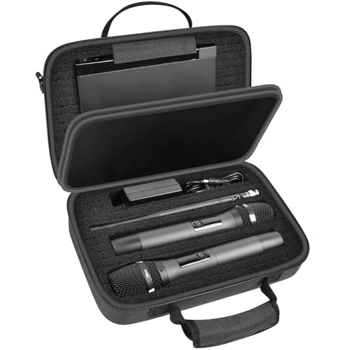 Compare Wireless Microphone Case for JBL Wireless Two Microphonefor JBL Partyboxfor Singing for TONOR for Shure for Bietrun Handheld Dual Mic DIY Foam for Different Size Receiver, Accessories Black at KSA Price