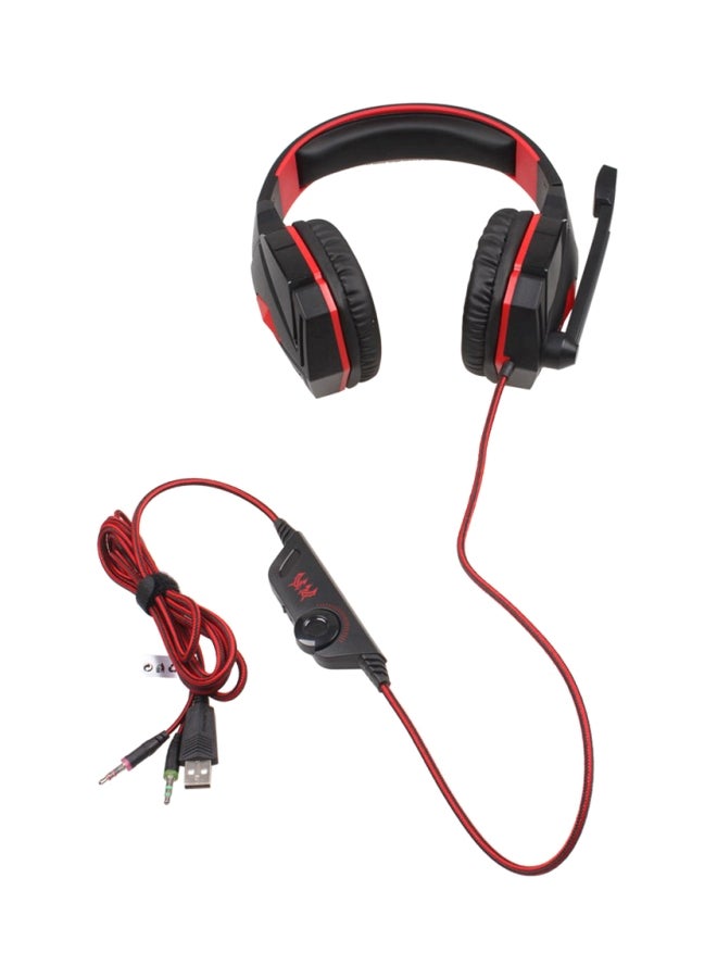 Compare LED OverEar Gaming Headset With Mic For PS4PS5XOneXSeriesNSwitchPC at KSA Price