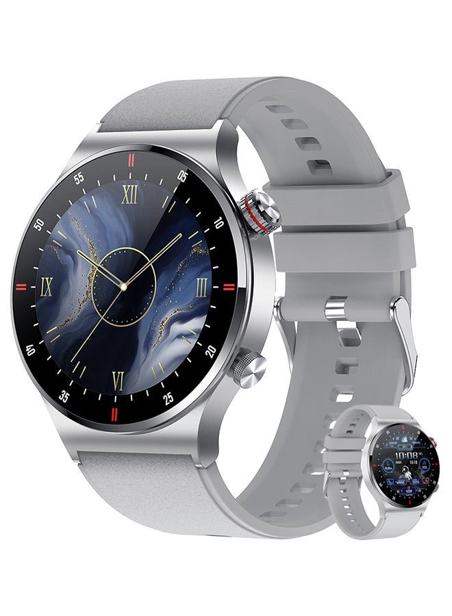 Compare Smart Watch for Men, 1.28 HD Touch Screen Fitness Tracker, MakeAnswer Calls, Heart Rate Monitor, IP67 Waterproof, Sleep & Activity Tracking Smartwatch for Android IOS,Silver at KSA Price