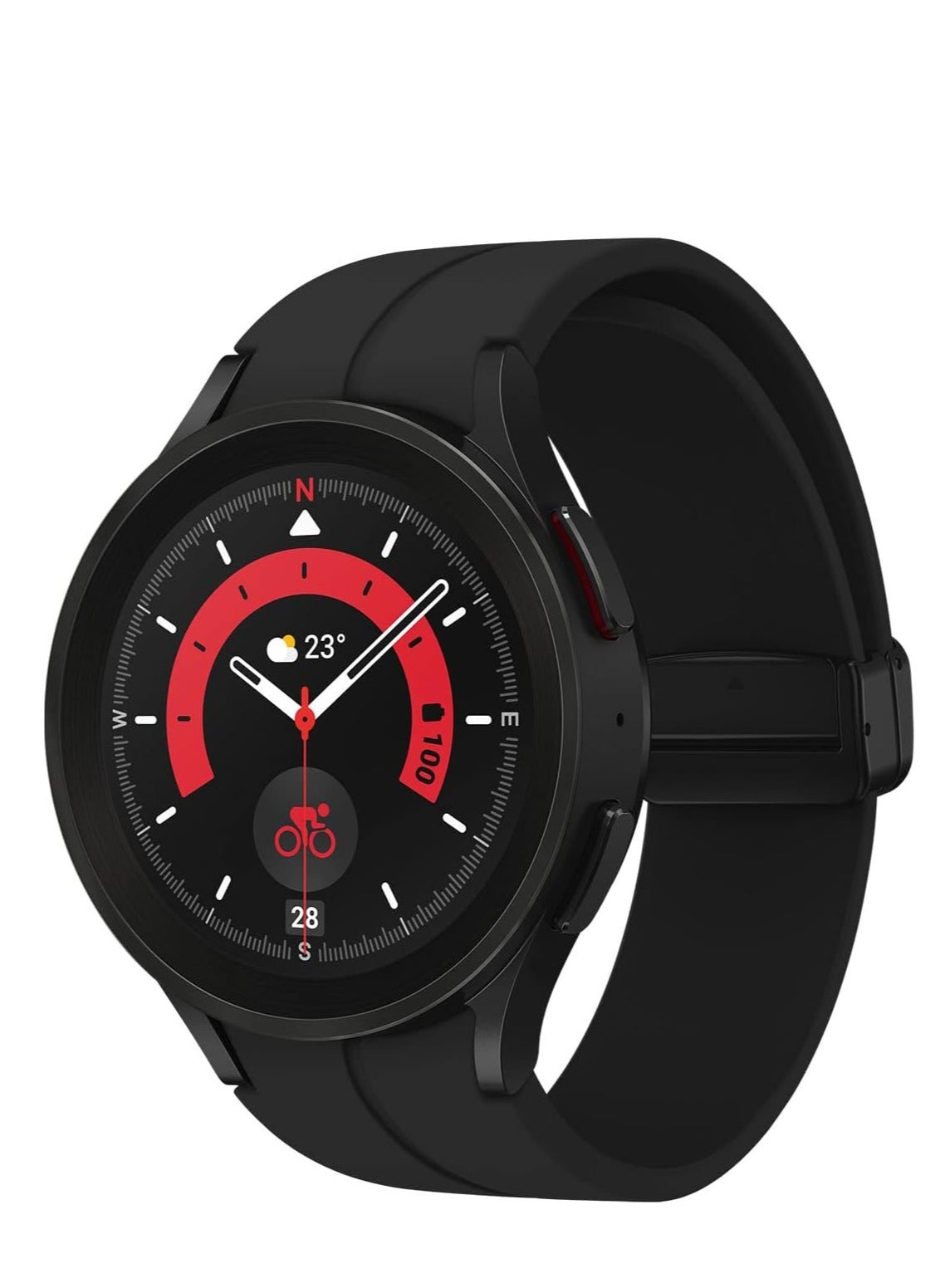 Compare 590.0 mAh Galaxy Watch 5 Pro LTE 45mm Black Titanium at KSA Price