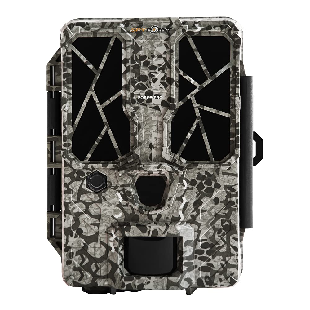 Compare SPYPOINT FORCEPRO Trail Camera 30MP Photo 4K HD Video w 54 LowGlow LEDs for Image Quality Day or Night, 90’ Flash Range, 110’ Detection Range, LCD Setup Screen | NONCell cameras for hunting at KSA Price