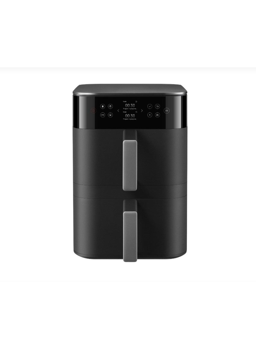 Compare Xiaomi Smart Double Stack Air Fryer 12L – Large Capacity DualBasket Air Fryer, 2800W HighPower Rapid 360° Hot Air Cooking, 14 Preset Modes, HD Touch Display, App & Schedule 12 L 2800 W MAFDS1201 black at KSA Price