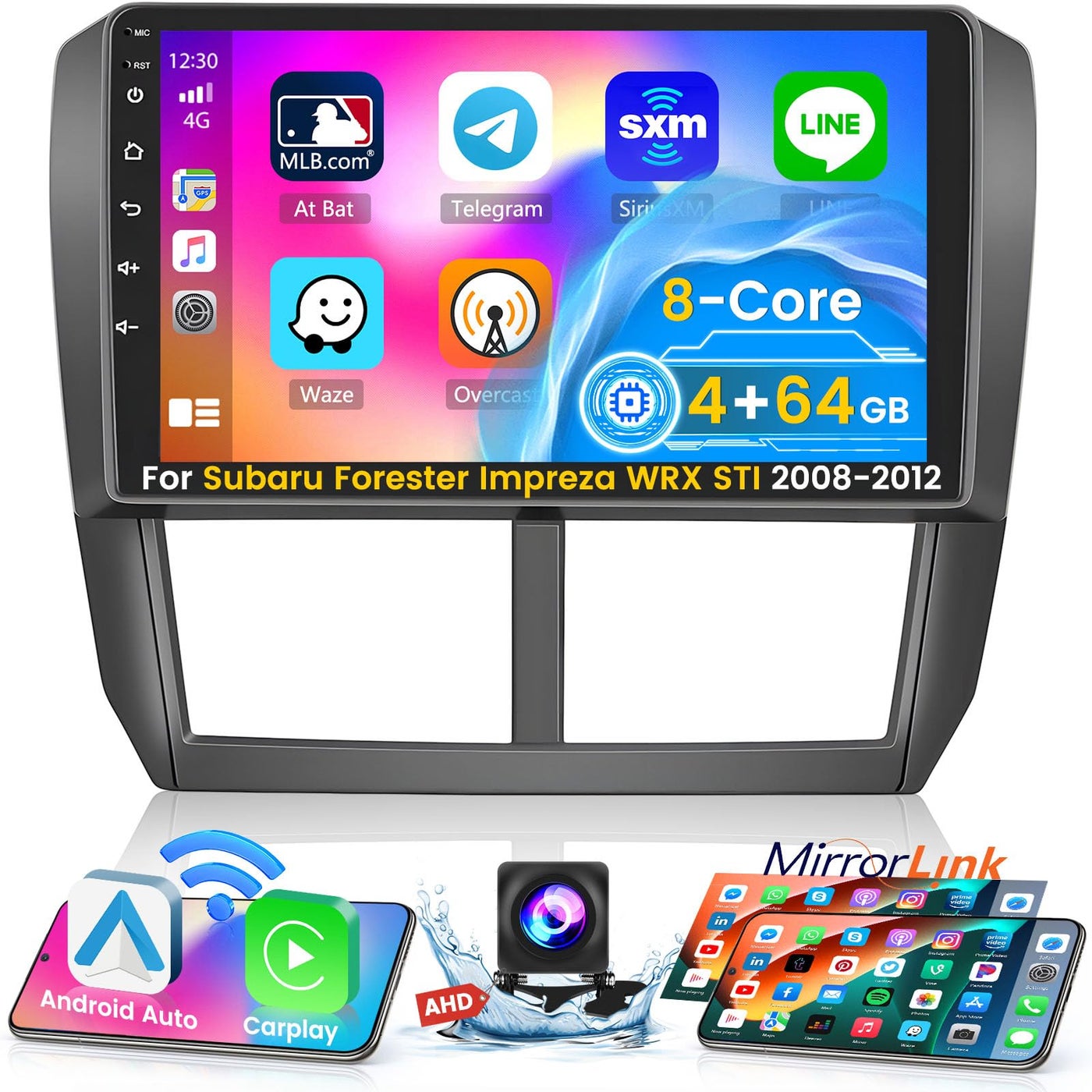 Roinvou 8 Core 4G64G for Subaru Forester Impreza…