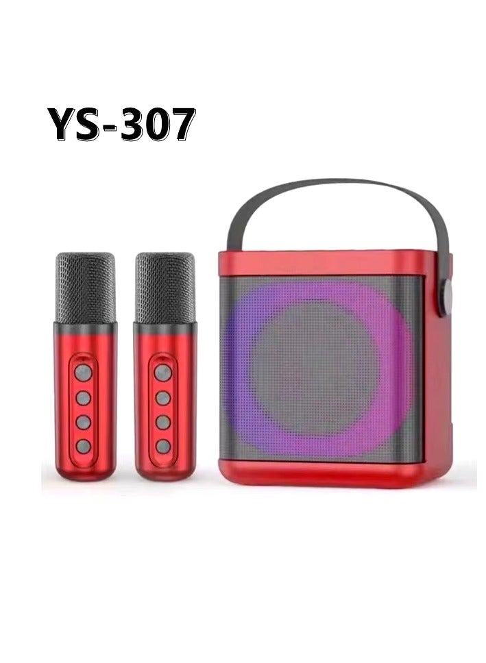 YS307 Home Karaoke Portable Bluetooth Speaker Dual…
