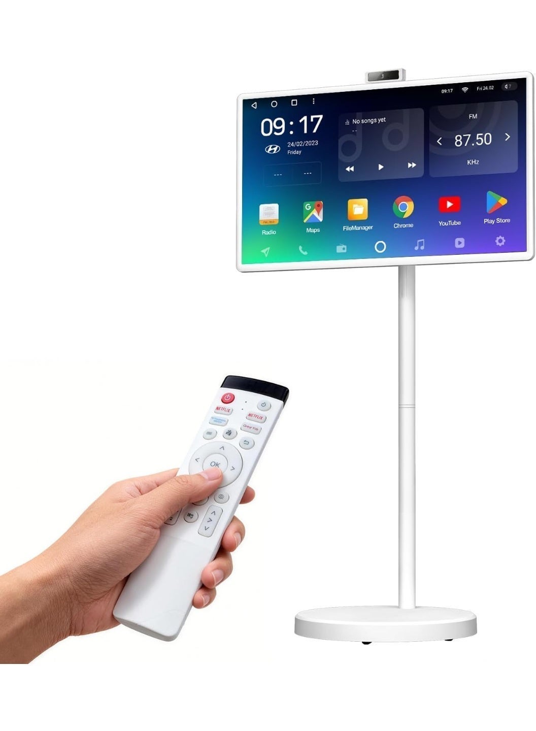 VLH Smart Portable TV On Wheels, Cordless…